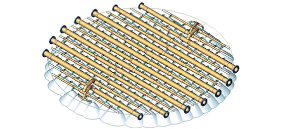 3D Drawing of Babcock Wilcox Absorber Spray Pattern