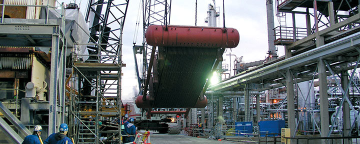 Construction lift of Babcock Wilcox equipment
